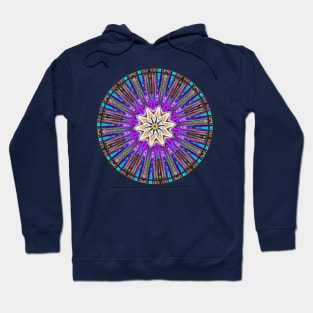 Bright Colorful Floral Mandala Design Hoodie